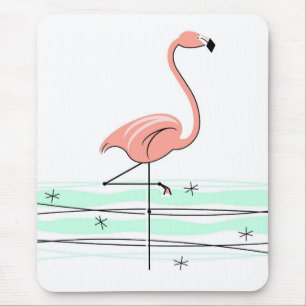 Tapis De Souris Flamant rose Océan mousepad
