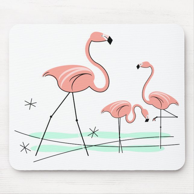 Tapis De Souris Flamant rose Ocean Trio 2 mousepad (Devant)