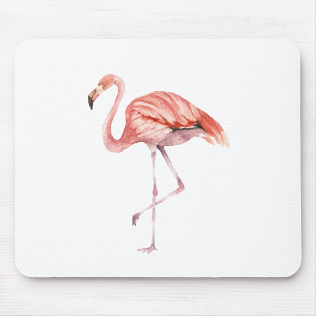 Tapis De Souris Flamant rose rose (Devant)
