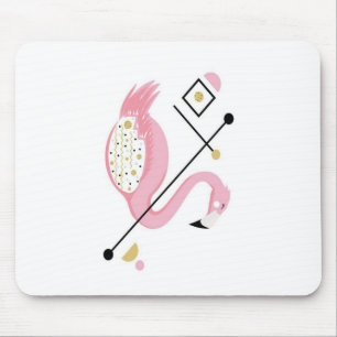 Tapis De Souris Flamant rose rose Abstrait   Amoureux de Flamants 