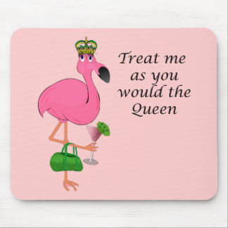 Tapis De Souris Flamant rose rose drôle Mousepad