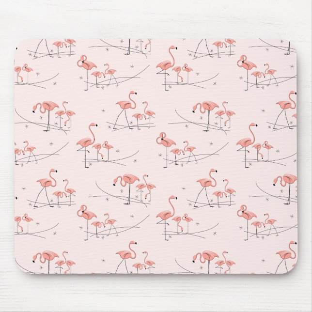 Tapis De Souris Flamants roses rose multi-souris (Devant)