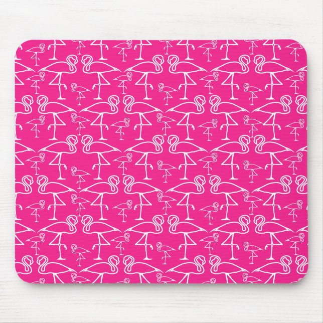 Tapis De Souris Flamants roses roses (Devant)