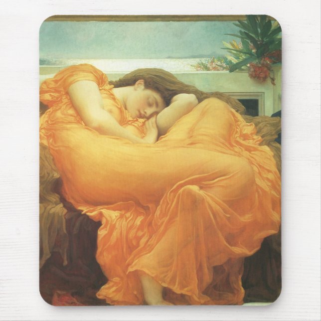 Tapis De Souris Flaming June par Lord Frederic Leighton (Devant)