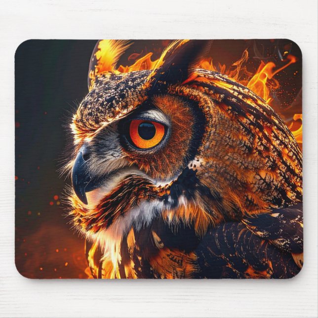 Tapis De Souris Flaming wolf (Devant)