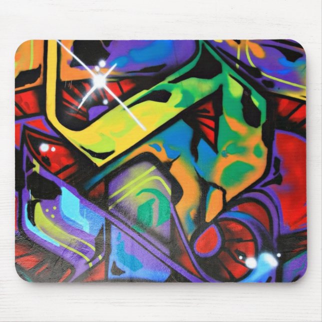 TAPIS DE SOURIS FLAMME DE GRAFFITI (Devant)