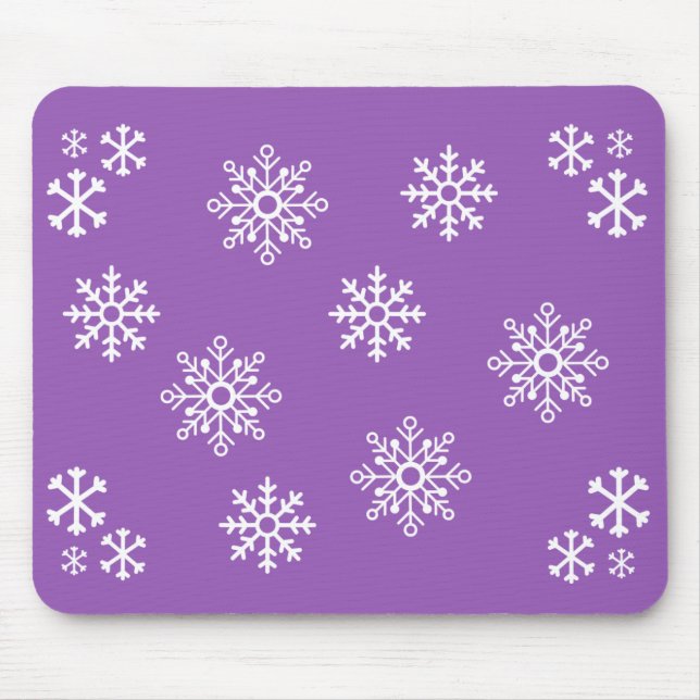 Tapis De Souris Flamme de neige Peppy Purple Penguin (Devant)