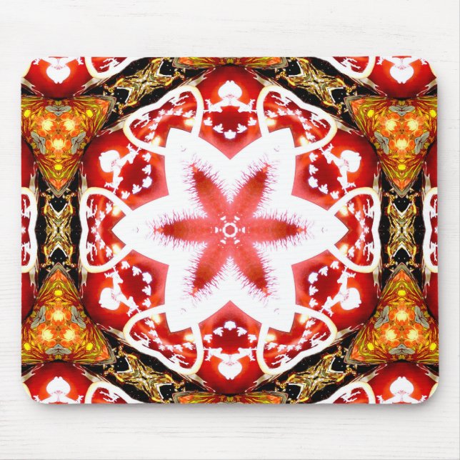 Tapis De Souris ~ Flamme de Noël Fractal ~ (Devant)