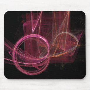 Tapis De Souris Flamme fractale Abstraite 01