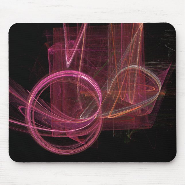 Tapis De Souris Flamme fractale Abstraite 01 (Devant)