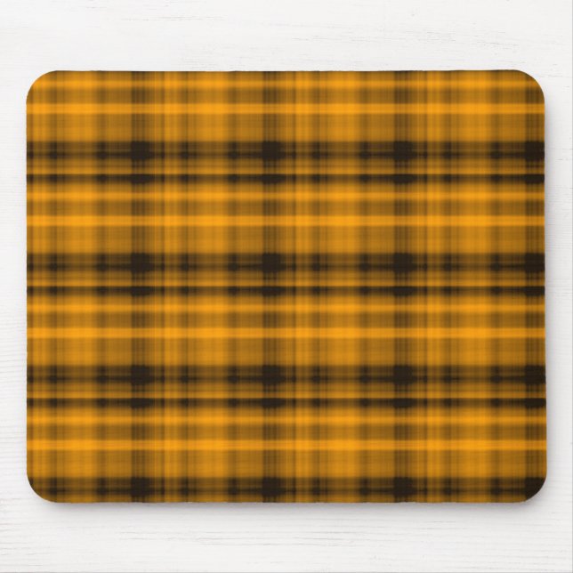 Tapis De Souris Flanelle orange et noire Mousepad (Devant)