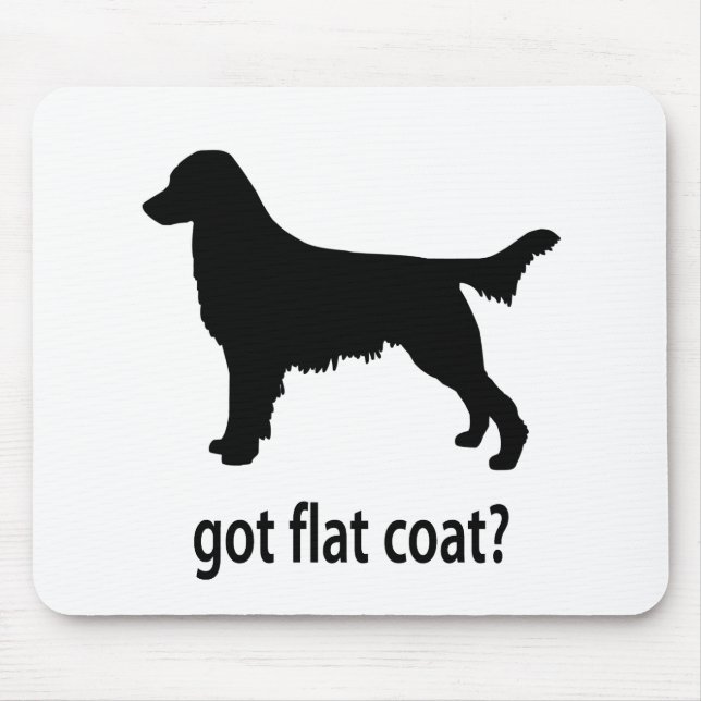 Tapis De Souris Flatcoat obtenu (Devant)
