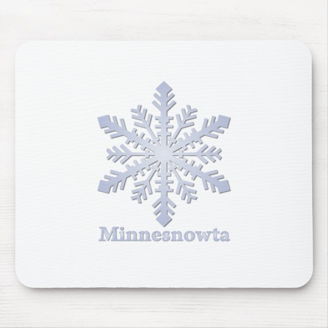 Tapis De Souris Fléau de neige bleu Minnesnowta (Devant)