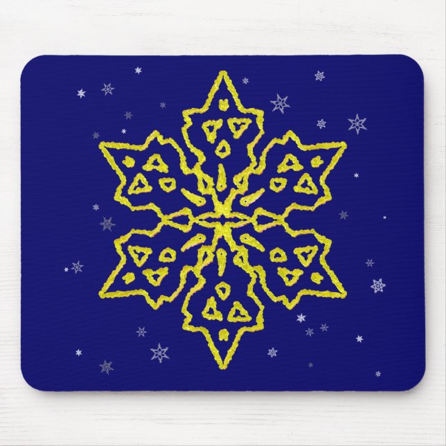 Tapis De Souris Flèche-neige en or (Devant)