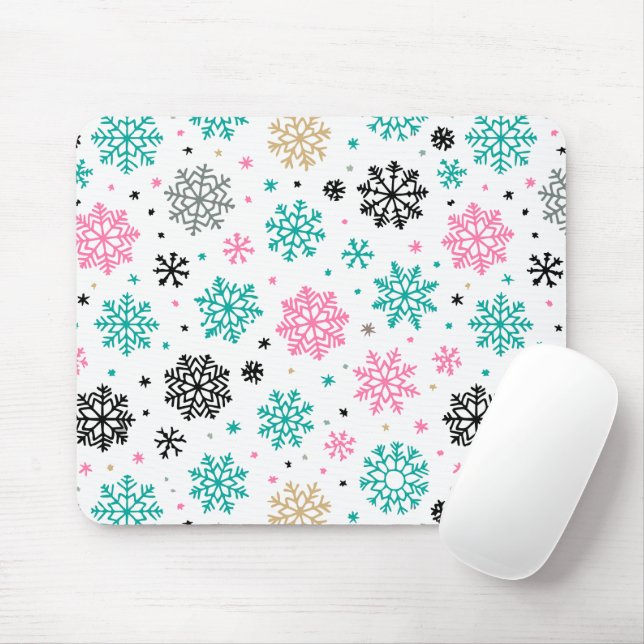 Tapis De Souris Flèches de neige rétro (Avec souris)