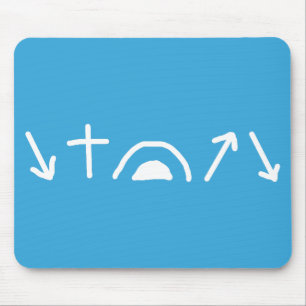 Tapis De Souris Flèches évangéliques Mousepad