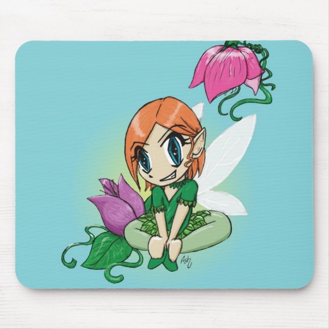 Tapis De Souris Fleur (Devant)