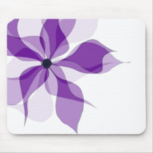 Tapis De Souris Fleur Abstraite violette