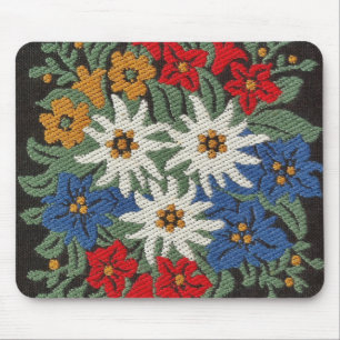 Tapis De Souris Fleur alpine suisse d'edelweiss