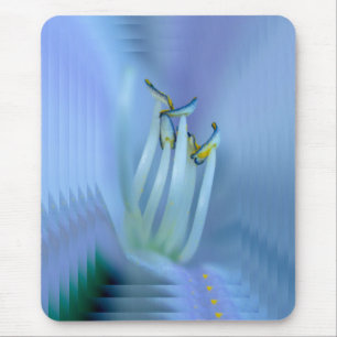 Tapis De Souris Fleur Beauté Intérieure, Teintes de Lilas Bleu, La