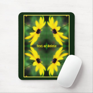 Tapis De Souris Fleur Black Eyed Susan Daisy Personnalisée