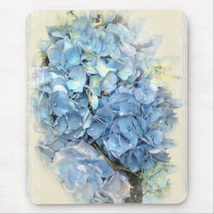 Tapis De Souris Fleur Blue Hydrangea