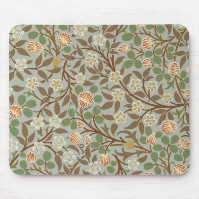 Tapis De Souris Fleur botanique de trèfle William Morris (Devant)