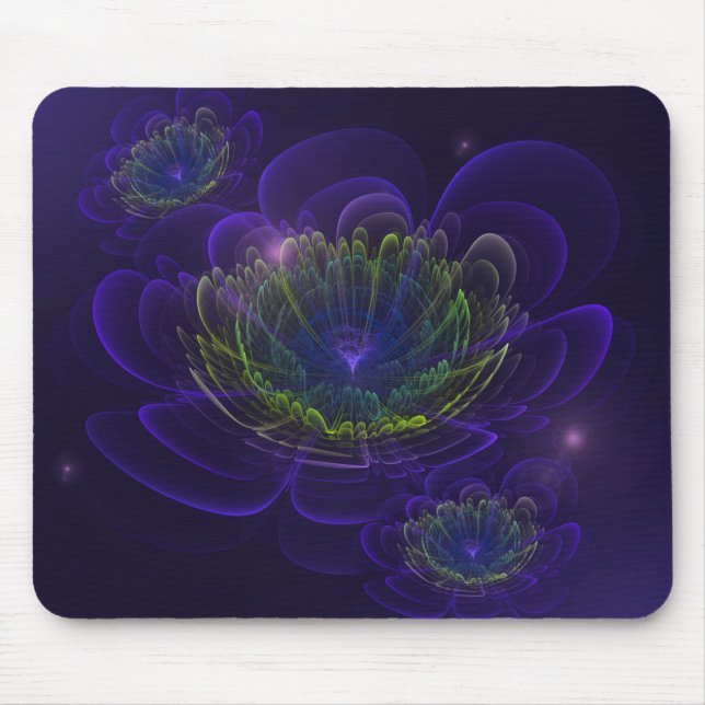 Tapis De Souris Fleur Corolla Violette Bleue (Devant)