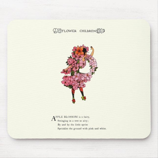 Tapis De Souris Fleur d'Apple (Devant)