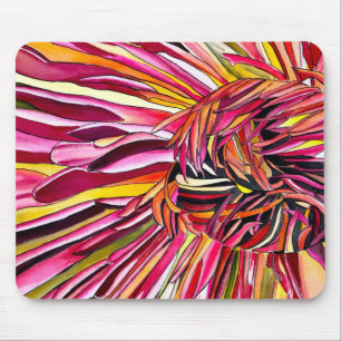 Tapis De Souris Fleur d'aquarelle Chrysanthemum