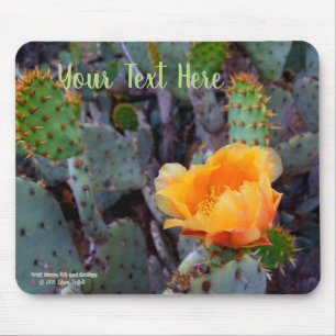 Tapis De Souris Fleur de cactus à poires orange