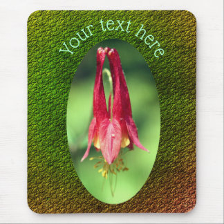 Tapis De Souris Fleur de colonne rouge personnalisée