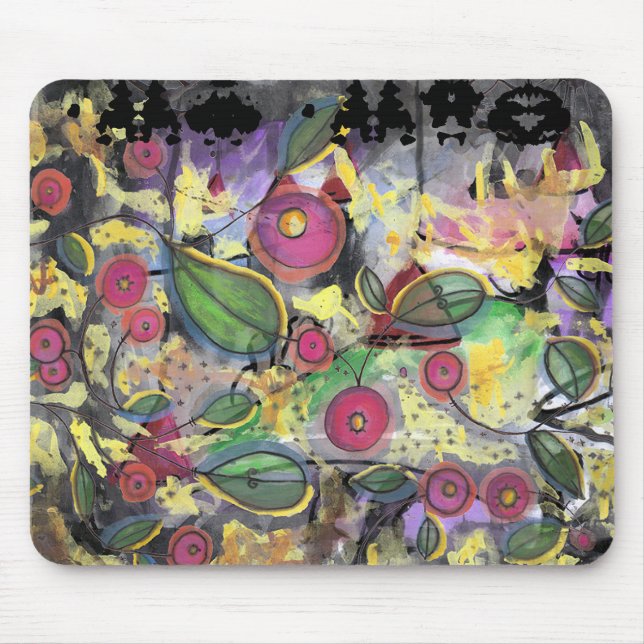 Tapis De Souris Fleur de Klub, amour de mod (Devant)