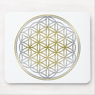 Tapis De Souris FLEUR DE LA VIE/de DES Lebens de Blume - bicolore