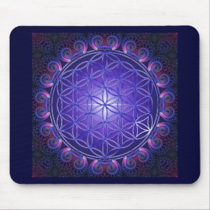 Tapis De Souris FLEUR DE LA VIE/mandala DES Lebens de Blume que
