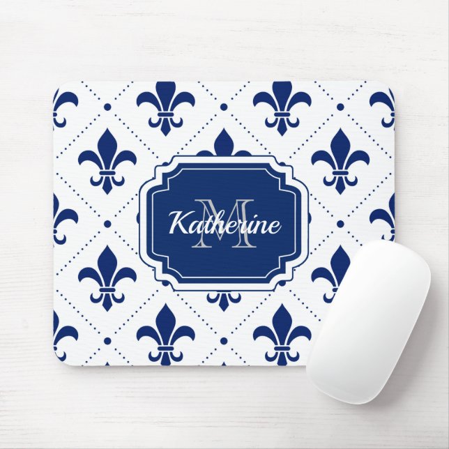 Tapis De Souris Fleur de lis Motif (Avec souris)