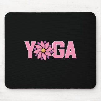 Tapis De Souris Fleur de Lotus de Yoga Simple Minimaliste