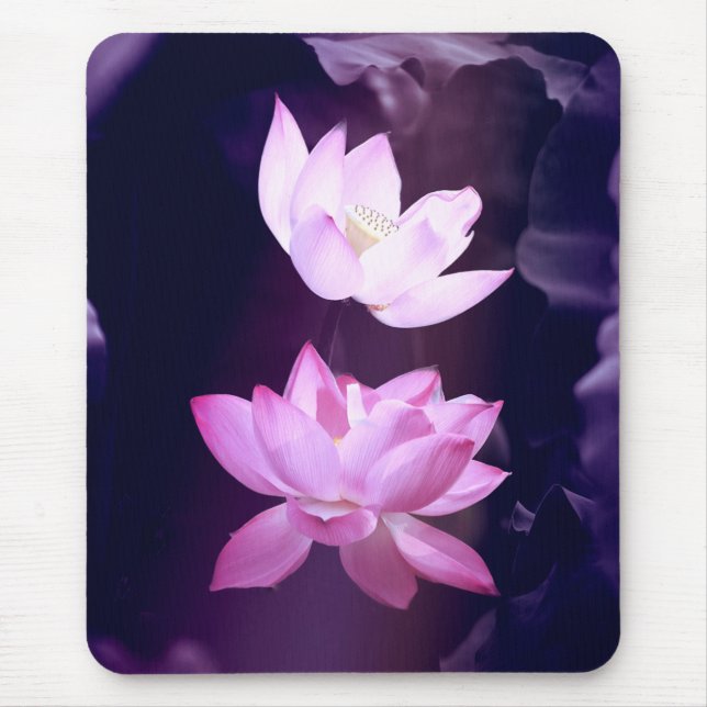 Tapis De Souris Fleur de Lotus en fleurs (Devant)