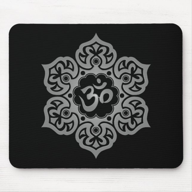 Tapis De Souris Fleur de Lotus foncée OM (Devant)