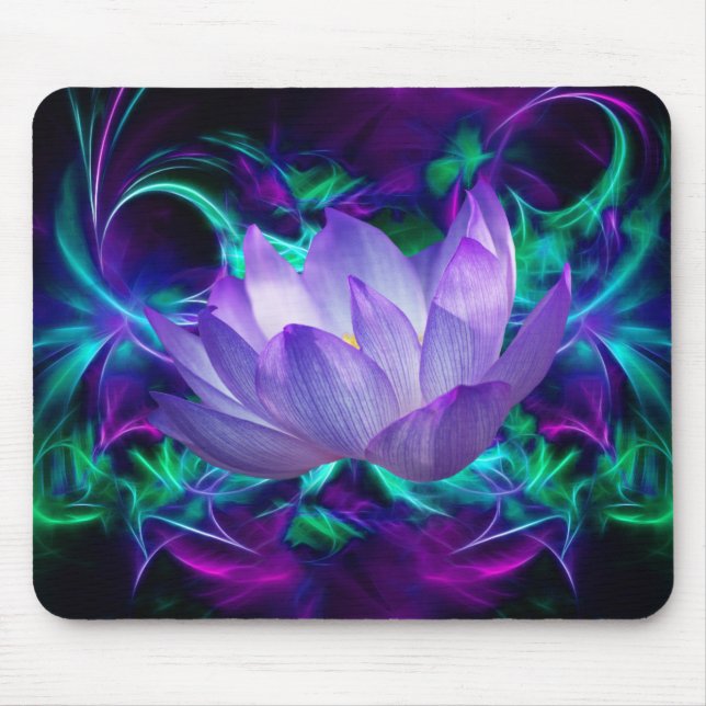 Tapis De Souris Fleur de lotus pourpre et sa signification (Devant)
