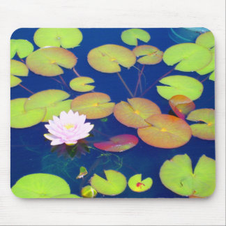 Tapis De Souris Fleur de Lotus rose flottant avec des protections