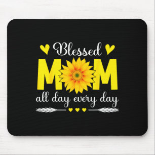Tapis De Souris Fleur de maman bénie tous les jours Mama Fête des