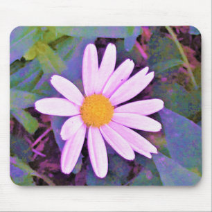 Tapis De Souris Fleur de marguerite rose