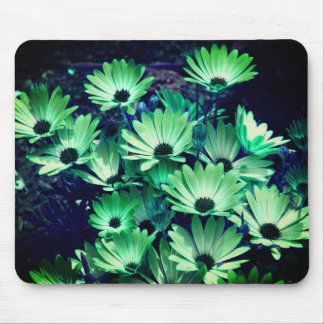 Tapis De Souris Fleur de marguerites vertes Abstraites