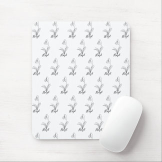 Tapis De Souris Fleur de naissance personnalisée en janvier