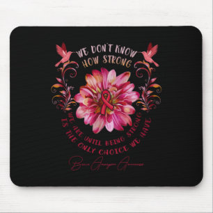 Tapis De Souris Fleur de sensibilisation à l'anévrisme cérébral On