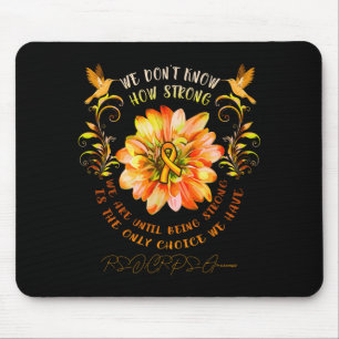 Tapis De Souris Fleur de sensibilisation Rsrps Nous ne savons pas