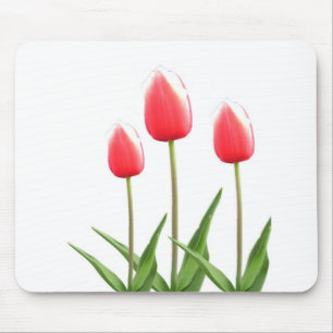 Tapis De Souris Fleur de tulipe rouge