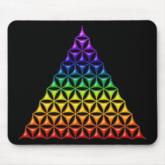 Tapis De Souris Fleur de vie / Blume des Lebens - chakra pyramidal (Devant)