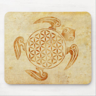 Tapis De Souris Fleur de vie / Blume des Lebens - pierre de tortue